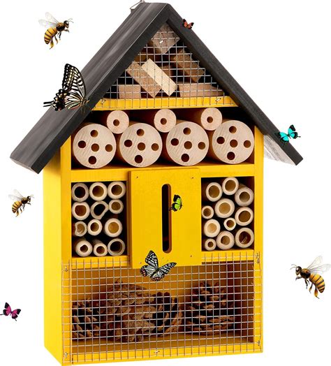 Buy Wooden Bee House Outdoor Ladybirds House Butterfly Wood Room