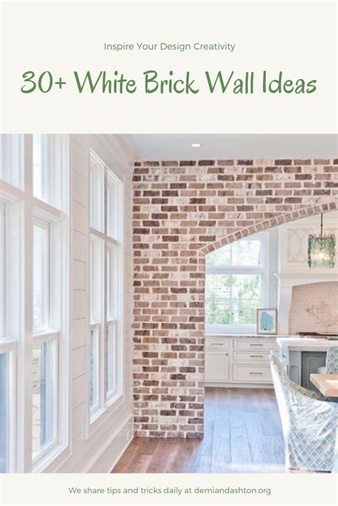 30 Inspiring White Brick Wall Ideas for Your Room - Harp Times