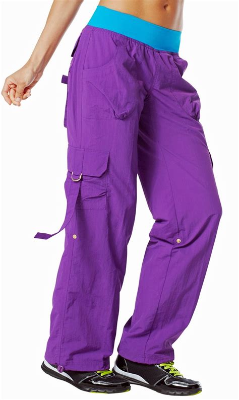 Zumba Dance Fitness Cargo Pants Converts To Capris Rare U K