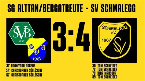 SG Alttann Bergatreute SV Schmalegg 3 4 Highlights 14 04 2024