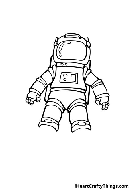 Astronaut Suit Drawing