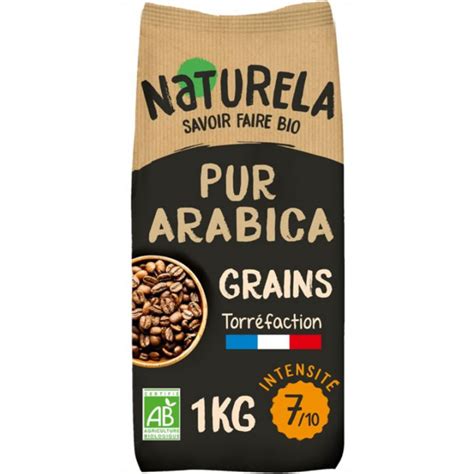 NATURELA Café en grains pur arabica bio