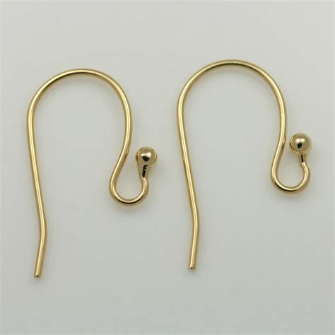 Earring Hooks Earring Findings K Gold Plated Over Brass