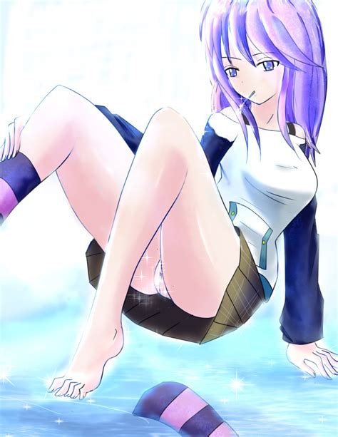 Rule 34 Ice Presenting Vagina Purple Hair Rosario Vampire Shirayuki