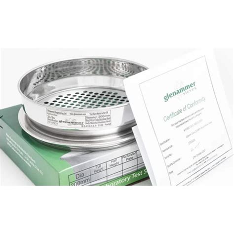 Glenammer Test Sieves Stainless Steel Perforated Plate Geo Con Products