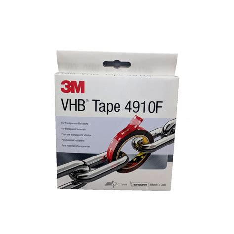 3M VHB Cinta de Espuma Acrílica 4910F Rollo de 2m x 19mm x 1mm