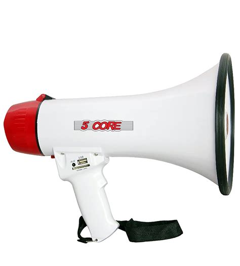 Core Megaphone Handheld Bullhorn Loudspeaker Cheer Bull Horn Speaker