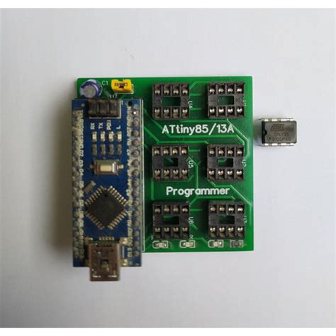 Jual Development Programmer Board For ATtiny13A ATtiny25 ATtiny85