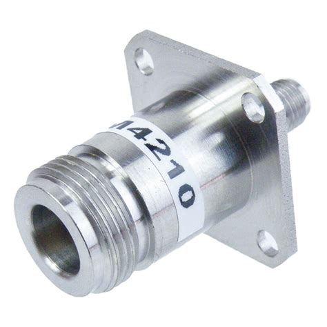 Hole Flange Sma Female Jack To N Female Jack Adapter Passivated