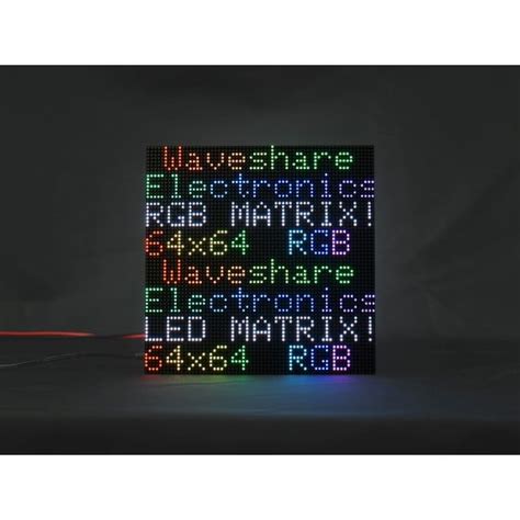 Waveshare Flexible Rgb Full Color Led Matrix Panel 3mm Pitch 64×64