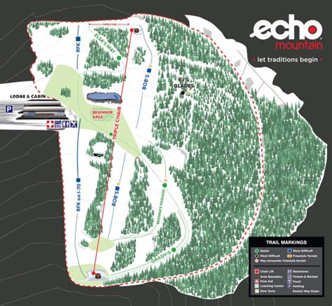 Echo Mountain Trail Map | Liftopia