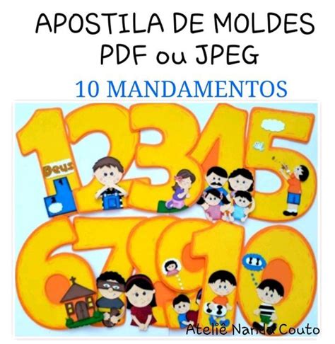 Apostila De Moldes Mandamentos No Elo Ateli Nanda Couto E D