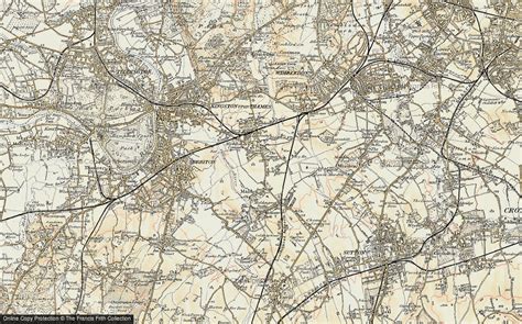 Historic Ordnance Survey Map of Motspur Park, 1897-1909