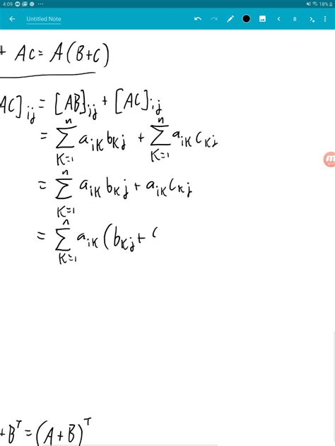 Exercises And Concern Arbitrary Matrices A B And C For Which