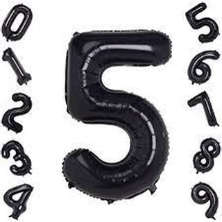 Agar Shop 32INCH Black Foil Balloon Big Number Foil Balloon Birthday