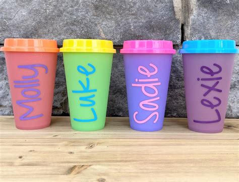 Kids Cups Personalized Kids Cups With Lids Beach Cups Kids - Etsy