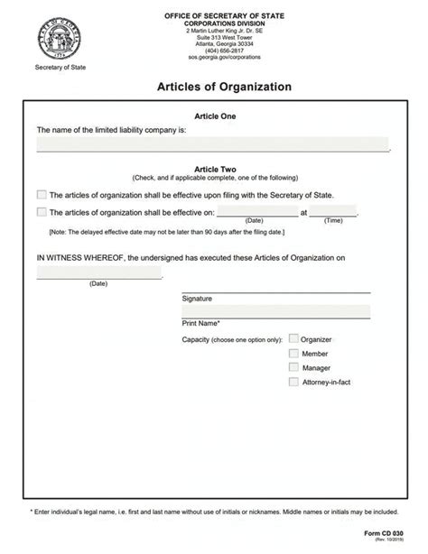 Get Our Example Of Certificate Of Organization Template Best