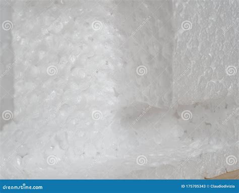 White Expanded Polystyrene Plastic Texture Background Royalty Free