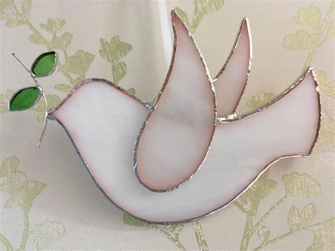 Stained Glass Peace Dove Etsy