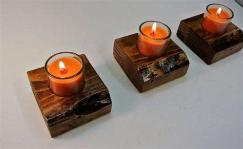 Primitive / Rustic votive candle holders by RescueMyRacks on Etsy, $30.00 | Rustic votive candle ...