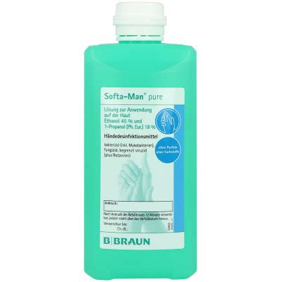 SOFTA MAN pure Händedesinfektionsmittel 500 ml PZN 01977903