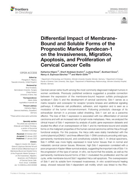 Pdf Differential Impact Of Membrane Bound And Soluble Forms Of The