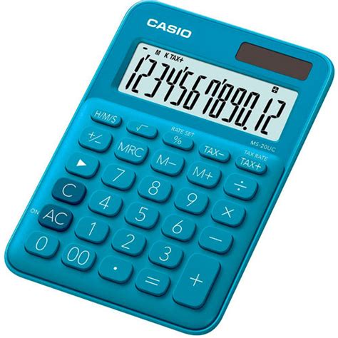 Calculadora De Semi Escritorio Casio Ms 20Uc Bu Papelería Lumen