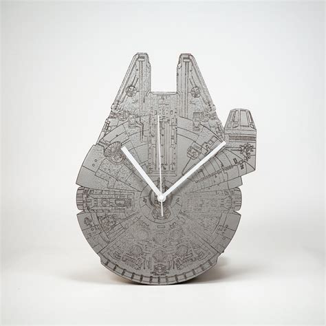 Star Wars Wall Clock Millennium Falcon Personalized And Etsy