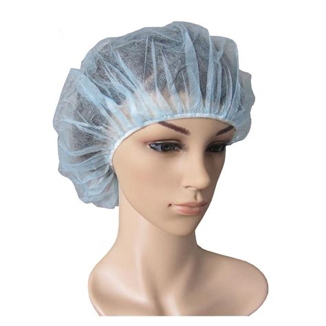 Disposable Nonwoven Hair Net Bouffant Cap China Disposable Bouffant