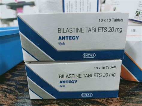 Antegy Bilastine Tablet Treatment Allergy Eczema Intas