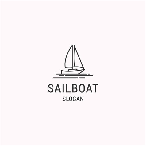 Sailboat logo icon design template 13314483 Vector Art at Vecteezy