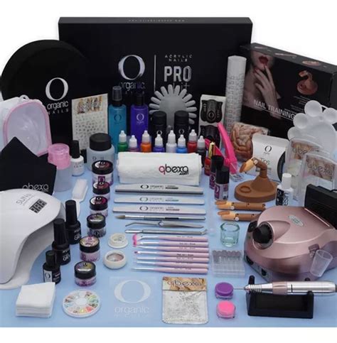 Paquete Qbexa Pro Kit Organic Nails Point Gel Uv Led Acc Envío gratis