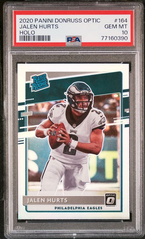 Panini Donruss Optic Holo Jalen Hurts Rookie Rc Psa Ebay