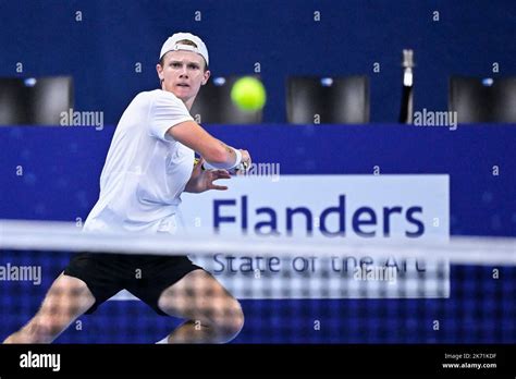 Dutch Jesper De Jong pictured in action during the qualification game ...