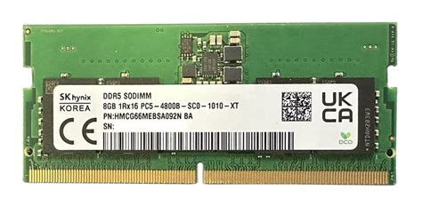 Sk Hynix 8gb Ram Ddr5 4800 Mhz Sodimm 13773992499 Oficjalne