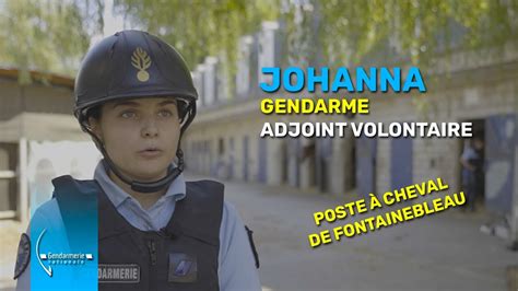 Gendarme Adjoint Volontaire Johanna Poste Cheval De Fontainebleau