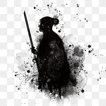 Japanese Samurai Ink PNG Images Ink Japan Samurai PNG Transparent