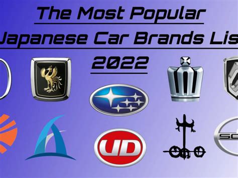 Japanese Car Brands