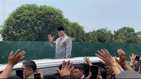 Tak Bersama Gibran Prabowo Bakal Berangkat Ke Gedung DPR Didampingi