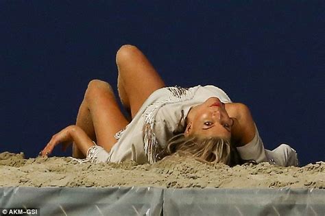 Fergie Makes A Splash As She Writhes Around On The Beach During Sexy Music Video Shoot Daily