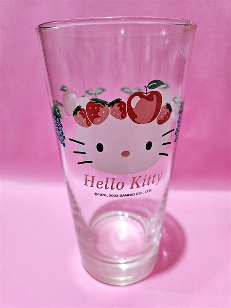 Hello Kitty Tall Glass Furniture And Home Living Kitchenware And Tableware Dinnerware And Cutlery