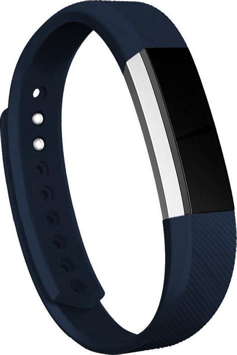 Kelerino Siliconen Bandje Geschikt Voor Fitbit Alta Donker Blauw