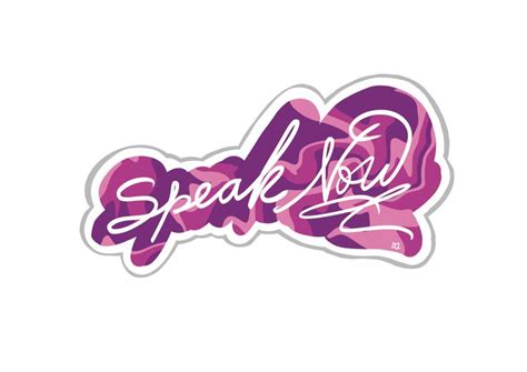 Speak Now Sticker En Pegatinas Imprimibles Pegatinas Bonitas