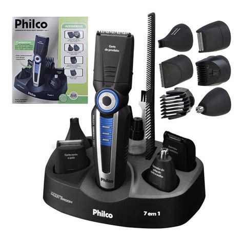 Kit 7 Em 1 Aparador Barbeador Cortador De Pelos Philco Mercado Livre