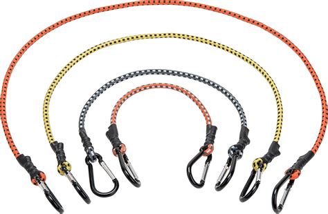 Amazon Keeper Carabiner Bungee Cords Pack In Assorted Colors