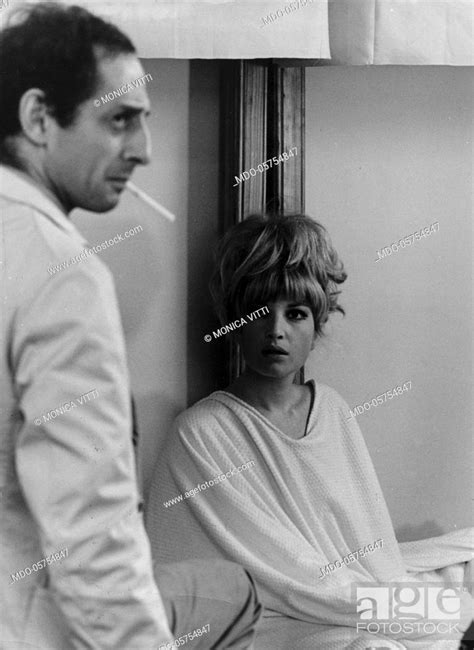 Italian Actress Monica Vitti Maria Luisa Ceciarelli Watching A