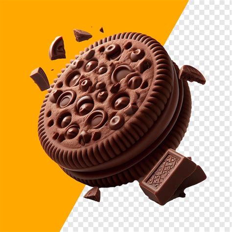 Premium Psd Chocolate Biscuit Psd