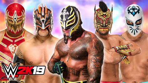 WWE 2K19 ULTIMATE LUCHA SHOWDOWN METALIK KALISTO MYSTERIO DORADO