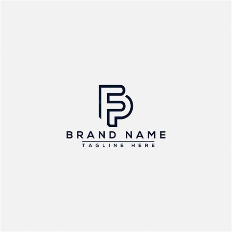 premium vector fp logo design template vector graphic branding element