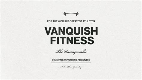 Vanquish Fitness — The Unconquerable Collection Edgar Priednieks